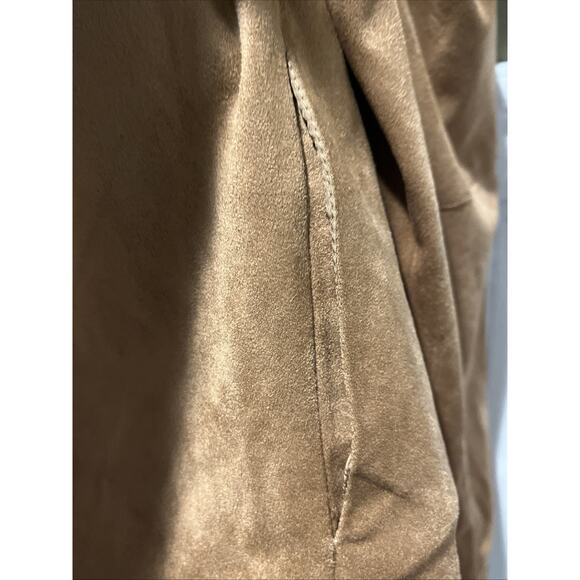 BB Dakota by Steve Madden Open Front Jacket Size M Faux Suede Brown Tan Soft NWT - Picture 6 of 10